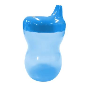 Imagem de Copo Treinamento Transição Infantil Bebê Suco Água Livre De BPA Bico Rigido 350ml (Azul)