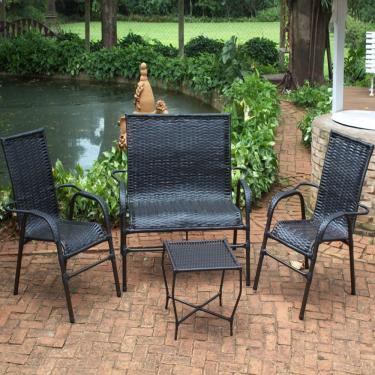 Imagem de Conjunto de 2 Cadeiras, Namoradeira e Mesa Vênus - Área externa, Jardim, Sala, Edícula