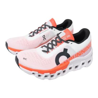 Imagem de Tênis On Running Cloudmonster 2 Feminino - Branco/Laranja 35