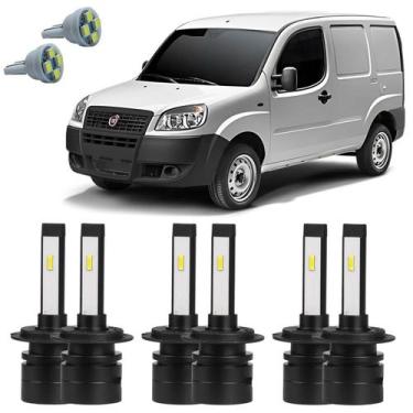Imagem de Lâmpadas Ultra Led Alto Baixo Milha Fiat Doblo + Pingo T10 - Autovex /