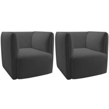 Imagem de Kit 2 Poltronas para Sala e Escritório Decorativas Maliva - Konfort, V