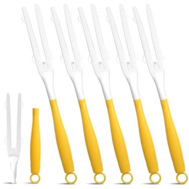 Imagem de Alça extensora ajustável compatível com refis Swiffer Duster, alça de substituição para poeira, alça extensível apenas para limpeza de áreas difíceis de alcançar. (5, amarelo)