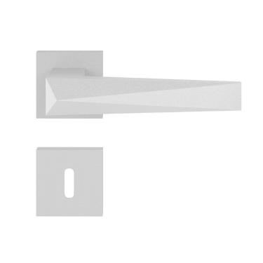 Imagem de Fechadura Zamac Ascot Roseta Quadrada 55mm Externa Pado