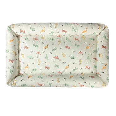 Imagem de Ninho Para Carrinho E Mini Berço Percal 200 Fios 100% Algodão - Dinossauros