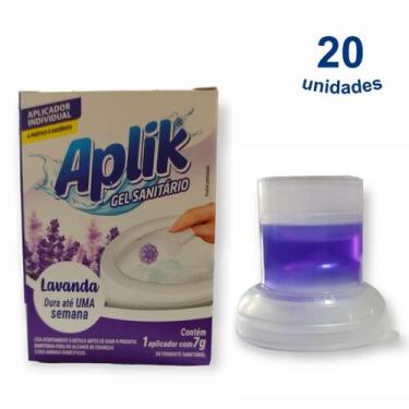 Imagem de 20 Gel Sanitário Adesivo Vaso Lavanda Marine Limão Floral Pinho Eucali