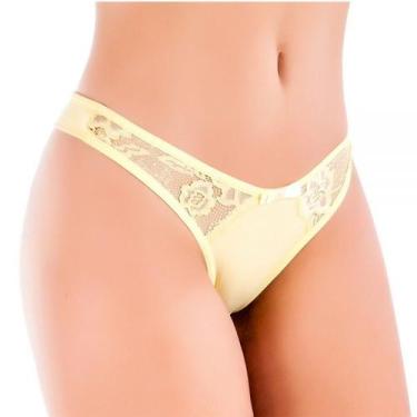 Imagem de Fio Duplo Rendada Amarelo em Algodão Egípcio - Ahavá Store, GG, Amarel