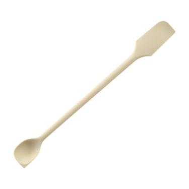 Imagem de ＫＬＫＣＭＳ Espátulas de silicone para cozinha, espátulas para creme de bolo, colher de maquiagem, utensílios para assar, condicionadores de garrafas de, Branco