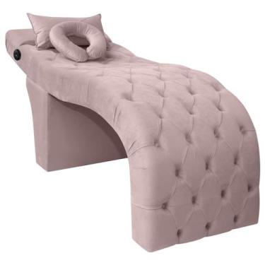 Imagem de Maca Lash Designer Cilios Luxo Estofada com Massagem Veludo - SOFA STO