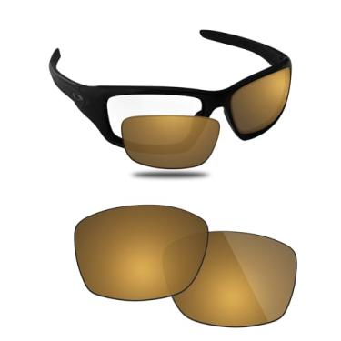 Imagem de Fiskr Lentes polarizadas de substituição compatíveis com óculos de sol Oakley Valve New 2014 OO9236, resistente a impactos e ajuste perfeito, Bronze metálico, One Size