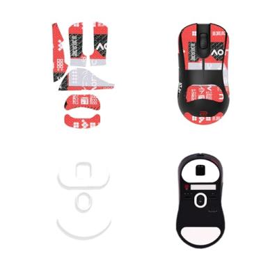 Imagem de NOUKAJU Fita adesiva para mouse com cobertura total para BenQ Zowie ZA13-DW, kit de atualização profissional de ratos autoadesivo resistente ao suor, patins para pés de mouse (almofada de pé + fita