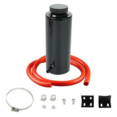 Imagem de BLACKHORSE-RACING Universal 800 ml Radiador de Carro Resfriamento Tanque de Coleta de Óleo Resfriamento Garrafa Resfriamento Reservatório Dissipadores de Calor Alumínio Billet Preto
