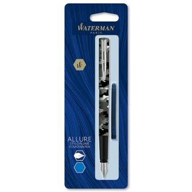 Imagem de Waterman® Caneta-tinteiro Allure, ponta fina, 0,5 mm, tubo camuflado, tinta azul