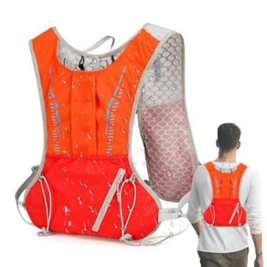 Imagem de Mochila à prova d'água, mochila executando - Pacote reflexivo para viagens | Mochila de hidratação à prova d'água com grande capacidade para executar o ciclismo de acampamento