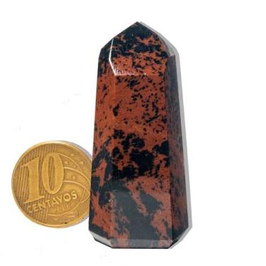 Imagem de Ponta Obsidiana Mahogany Natural 10 a 25g 3 a 5cm Tipo A - CristaisdeC