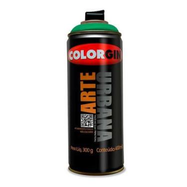 Imagem de Spray Arte Urbana Verde Toscana 910 - Colorgin Tinta Acrílica Fosca 40