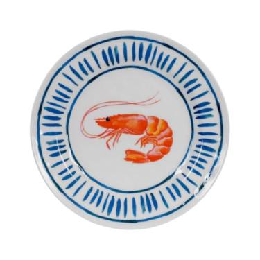 Imagem de Pratos Sobremesa Raso Melamina Plástico Resistente A Quedas (4, 22cm)