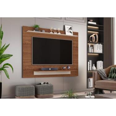 Imagem de Painel de TV Elegante Moderno para Sala Quarto 2 Prateleiras - Móveis 