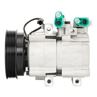 Imagem de KAC Compressor AC Compressor AC com embreagem Compressores de ar condicionado para 1999-2001 Sonata 2.5L V6 2002-2005 Sonata 2.7L V6 2002-2006 Optima 2.7L V6 AC Compressor OEM 57185,2021498AM,CO
