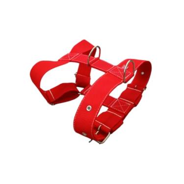 Imagem de Peitoral Coleira Para Cachorro Grande Super Reforçado Tração Costurado(VERMELHO,G)