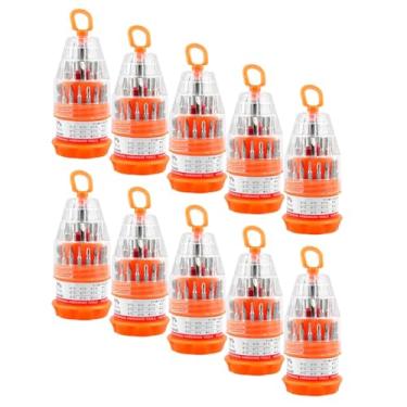 Imagem de 10 Kits De Chaves De Precisão 31Pçs Reparo Em Geral Celular Óculos Controle Relógio Notebook Revenda Lojista