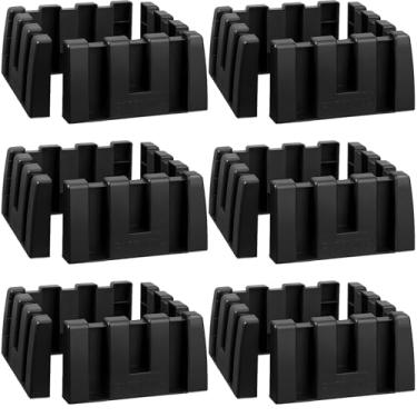 Imagem de Datanly 12 conjuntos de blocos organizadores de porta-malas de carro para traseira de SUV, multiuso, organizador de armazenamento de carro, divisória de porta-malas disponível para carpete de lã para