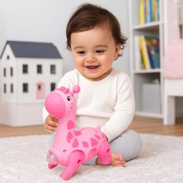 Imagem de Girafa Dançante Infantil com Luzes e Música – Brinquedo Interativo Robô para Bebês e Crianças