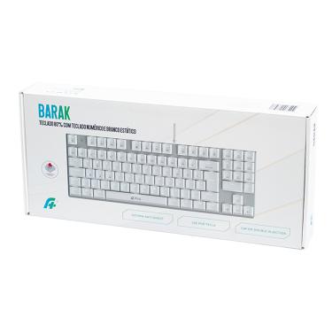Imagem de Teclado Mecânico Gamer A+ Plus Tech Barak Branco ABNT2 AP-KB-3885W