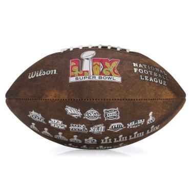 Imagem de Bola De Futebol Americano Wilson NFL Super Bowl Lix Throwback