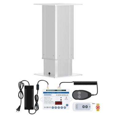 Imagem de DIHOOL Perna De Mesa Elevatória Elétrica Com Capacidade Para 272 Kg, Altura Ajustável De 6,75 A 12,75 Cm, Sistemas De Elevação Residencial