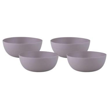 Imagem de Conjunto de Bowls de Plástico São Bernardo 4 Peças Cinza 1.100ml, UNIC