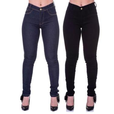 Imagem de Kit 2 Peças Jeans Calça Feminina Lycra Estica Skinny - Apollogy, 42