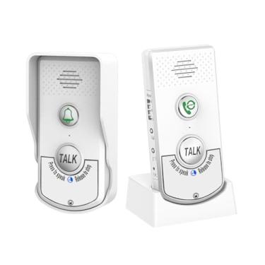 Imagem de Intercomunicadores de campainha para uso doméstico, intercomunicação bidirecional com alcance de 999 m, dispositivos de comunicação para escritório doméstico