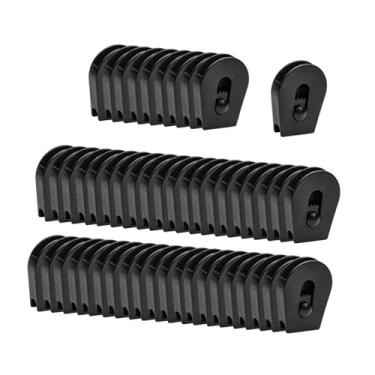 Imagem de UGPLM 50 peças com rodas com rodas de trava de trava de barro de retração de sapatilhas de renda Fácil de instalar com fixador de cabo de engrenagem de, X Large