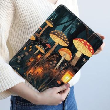 Imagem de Capa para iPad Pro de 10,5 polegadas com porta-lápis cogumelo Apple iPad 9ª 8ª geração capa protetora de 3ª geração para iPad Air de 10,2 polegadas flor inteligente fina com suporte triplo