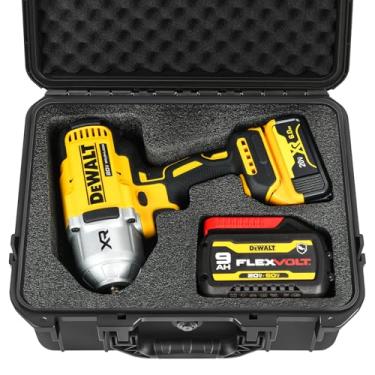 Imagem de Capa para chave de impacto e torque Dewalt – Caixa de ferramentas rígidas à prova d'água para conjunto Dewalt, kit de ferramentas elétricas para chaves de torque/bateria Atomic 20V Max 2/1 3/4 3/8