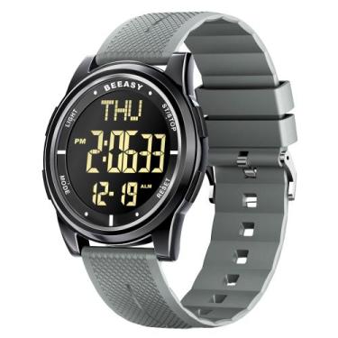 Imagem de Relógio digital Beeasy Waterproof com alarme de cronômetro masculino e