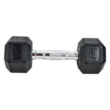 Imagem de Halter Dumbell Sextavado Ahead Sports 4kg, Preto, Único