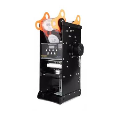 Imagem de Máquina de selagem de copos, máquina de selagem comercial de leite, chá, leite, chá, soja, leite, bebidas, máquina seladora de chávenas