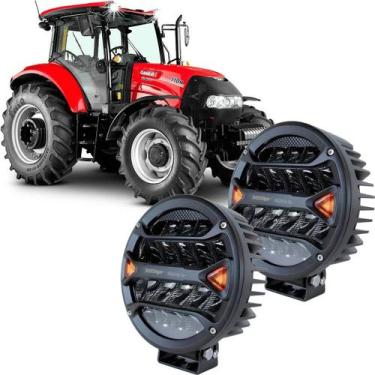 Imagem de Farol Auxiliar Máquinas Agrícolas 18 Leds 84W 8100Lm 12/24V - Shocklig