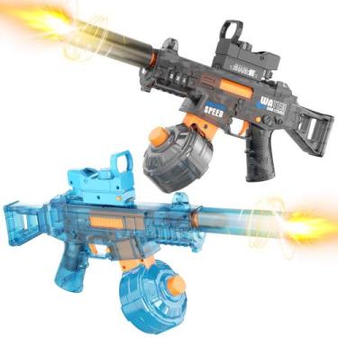 Imagem de Pacote com 2 pistolas de água elétricas Toupus com alcance de 32 m e 3