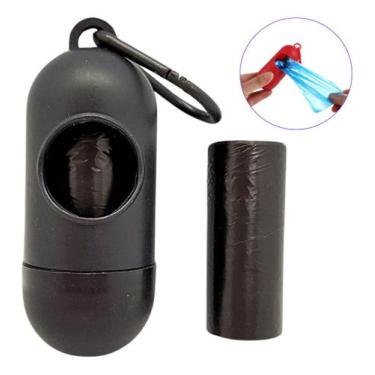 Imagem de Kit Suporte Refil Cata Caca Saquinhos Higiênicos Cachorro Cores Sortid