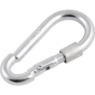 Imagem de Mosquetão Com Trava Roscada 5x50mm Leve Galvanizado Vonder