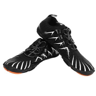 Imagem de Sapatos de Escalada, Sapatos de Caminhada Ao Ar Livre Palmilha Removível de Borracha Boa Aderência Respirável Preto para Ao Ar Livre (44)