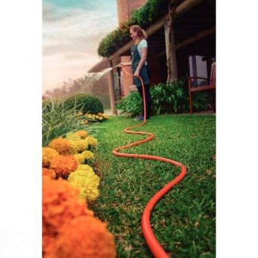 Imagem de Mangueira Multi 1/2" Tramontina Laranja em PVC 3 Camadas 20 m  com Eng
