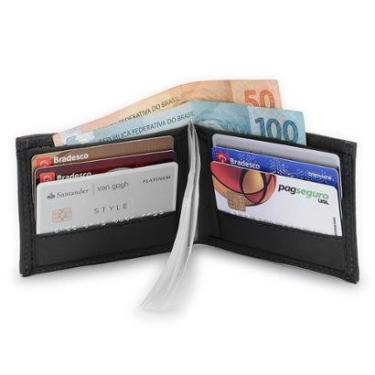 Imagem de Carteira Sintético Masculino Porta Cartões - Schiareli-Masculino