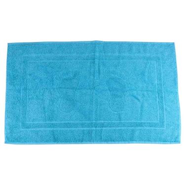 Imagem de Toalha de Piso Pegada Camesa Azul Turquesa