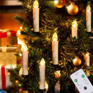 Imagem de Velas sem chama JOSU Birthday Decor 12 unidades com temporizador remot