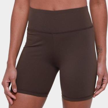 Imagem de Bermuda Hering Ciclista Feminina, Marrom, P