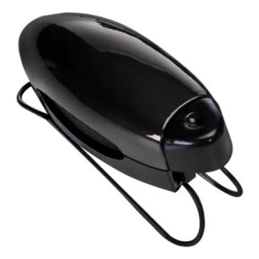 Imagem de Porta Óculos Universal Carro Suporte Prendedor Preto 7,5 cm