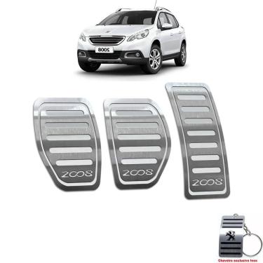 Imagem de Pedaleira Peugeot 2008 Manual 2015 Até 2019 Aço Inox